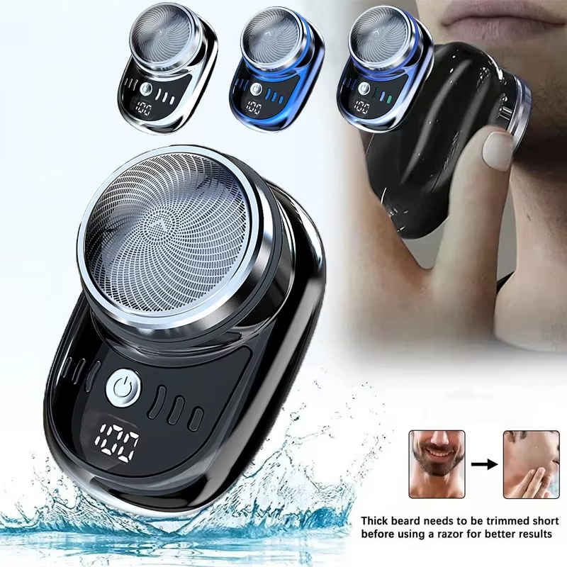 Afeitadora Xiaomi eléctrica para hombre USB recargable Mini Maquinilla de afeitar.