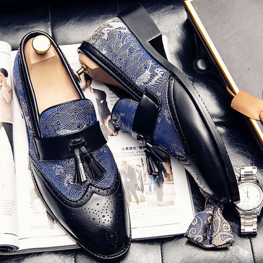 Mens Dress Shoes Luxury Oxford Leather Loafers