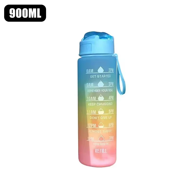 Botella de agua portátil de 900 ml ideal para actividades al aire libre