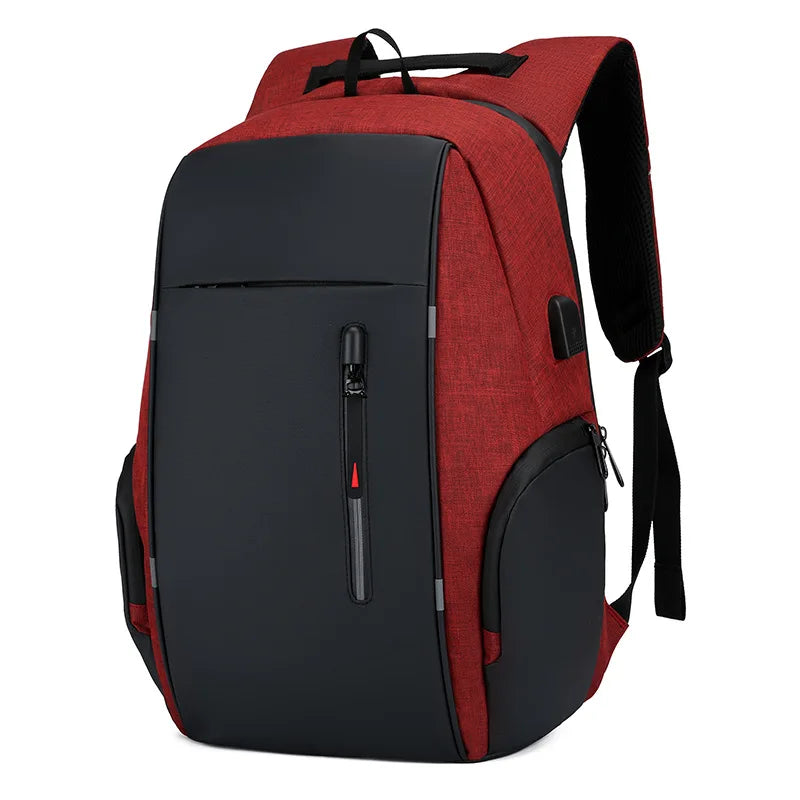 Mochila impermeable de negocios para hombre y mujer, morral antirrobo para ordenador portátil de 16 y 17 pulgadas, con puerto USB, ideal para viaje escolar.