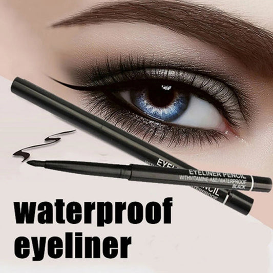 Lápiz Delineador de ojos negro, maquillaje de ojos mate, resistente al agua, Gel Pencil, Cosméticos de belleza, larga duración, secado rápido