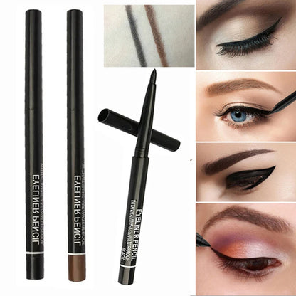 Lápiz Delineador de ojos negro, maquillaje de ojos mate, resistente al agua, en gel lapiz, Cosméticos de belleza, larga duración, secado rápido