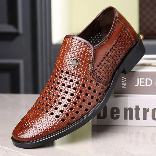 Zapatos de cuero para hombre Suela suave casual