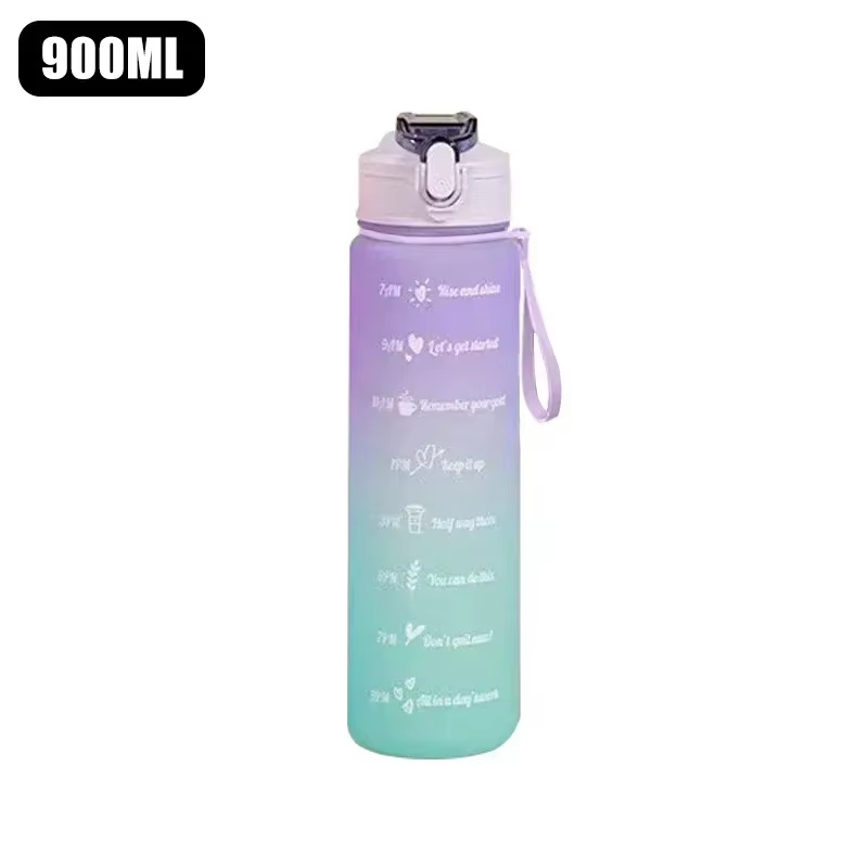 Botella de agua portátil de 900 ml ideal para actividades al aire libre