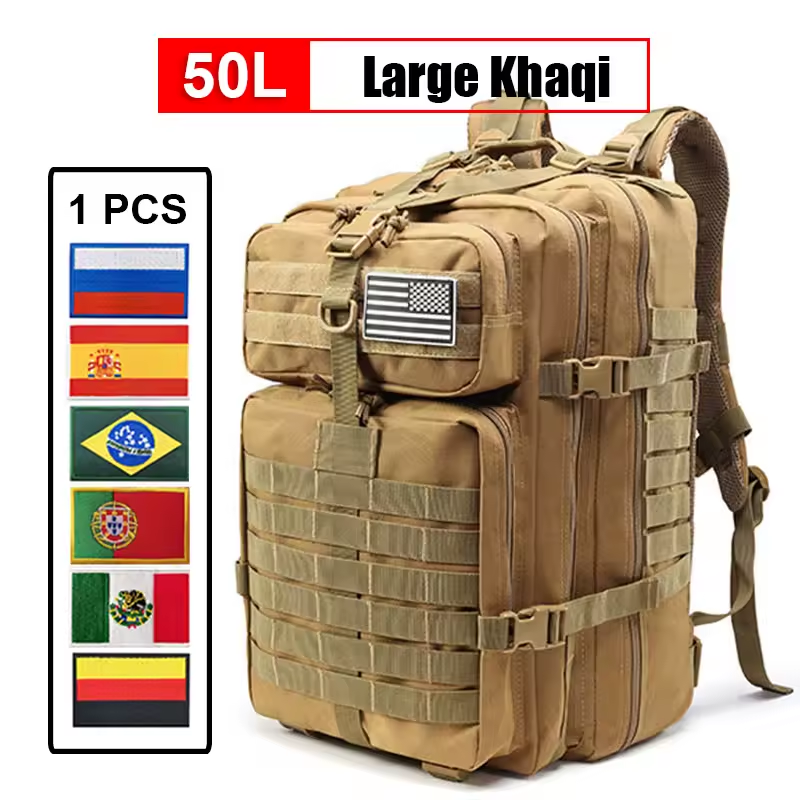 Mochila de 30L/50L 3P Táctica para Hombres y Mujeres