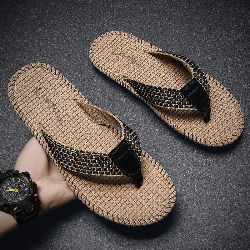 Sandalias de playa al aire libre de verano, casuales transpirables de moda para hombre.