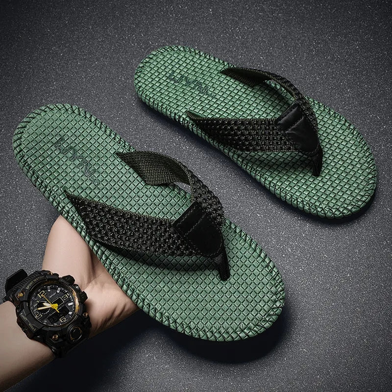 Sandalias de playa al aire libre de verano, casuales transpirables de moda para hombre.