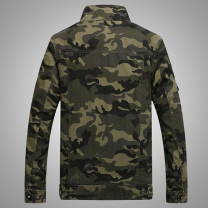 Chaquetas  informales para hombre, abrigos militares del ejército de camuflaje.