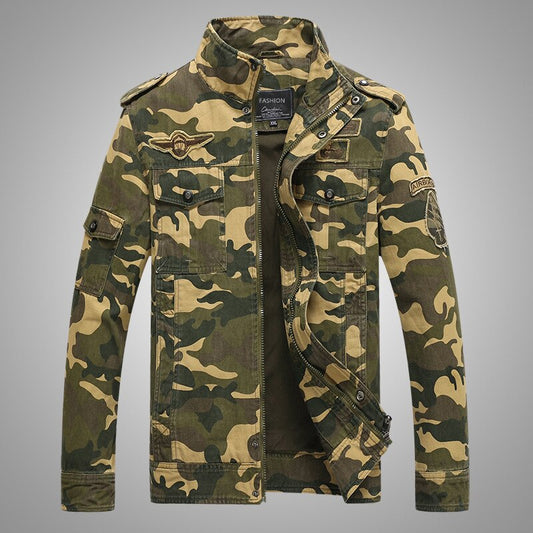 Chaquetas  informales para hombre, abrigos militares del ejército de camuflaje.