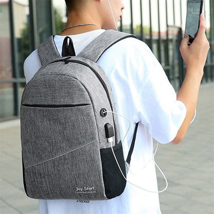 Mochila de carga USB para hombres Bolsa de respaldo de computadora portátil.